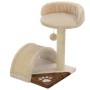 Rascador para gatos con poste de sisal 40 cm beige y marrón de vidaXL, Mobiliario para gatos - Ref: Foro24-170545, Precio: 40...