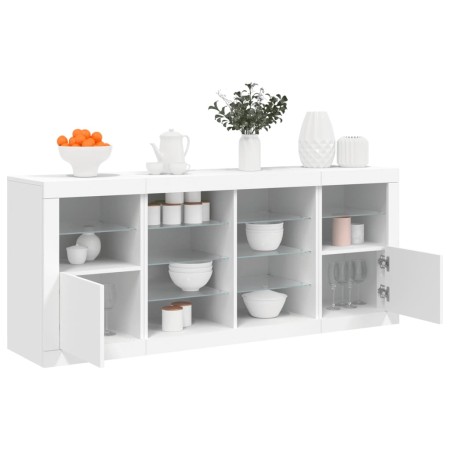 Aparador con luces LED blanco 163x37x67 cm de , Aparadores - Ref: Foro24-3209093, Precio: 194,28 €, Descuento: %
