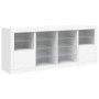 Aparador con luces LED blanco 163x37x67 cm de , Aparadores - Ref: Foro24-3209093, Precio: 194,28 €, Descuento: %