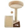 Rascador para gatos con poste de sisal 40 cm beige y marrón de vidaXL, Mobiliario para gatos - Ref: Foro24-170545, Precio: 40...
