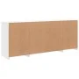 Aparador con luces LED blanco 163x37x67 cm de , Aparadores - Ref: Foro24-3209093, Precio: 187,57 €, Descuento: %