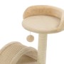 Rascador para gatos con poste de sisal 40 cm beige y marrón de vidaXL, Mobiliario para gatos - Ref: Foro24-170545, Precio: 40...