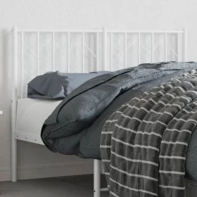 Cabecero de metal blanco 120 cm de , Cabeceros y pies de cama - Ref: Foro24-374517, Precio: 28,11 €, Descuento: %