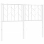 Cabecero de metal blanco 120 cm de , Cabeceros y pies de cama - Ref: Foro24-374517, Precio: 28,48 €, Descuento: %