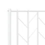 Kopfteil aus weißem Metall, 120 cm von , Kopf- und Fußteile - Ref: Foro24-374517, Preis: 28,11 €, Rabatt: %