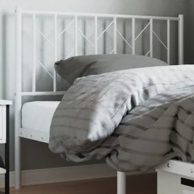 White metal headboard 100 cm by , Headboards and footboards - Ref: Foro24-374515, Price: 24,73 €, Discount: %