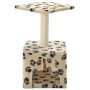 Rascador para gatos con poste de sisal 55 cm huellas beige de vidaXL, Mobiliario para gatos - Ref: Foro24-170540, Precio: 29,...