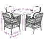 Set comedor de jardín 5 pzas con cojines ratán sintético beige en Conjuntos de jardín | Comprar online en Foru.es