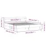 Estructura cama con cabecero madera ingeniería blanco 200x200cm de , Camas y somieres - Ref: Foro24-3207392, Precio: 134,30 €...