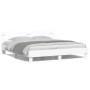 Estructura de cama con cabecero y luces LED blanca 200x200 cm de , Camas y somieres - Ref: Foro24-3207518, Precio: 152,16 €, ...