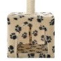 Rascador para gatos con poste de sisal 55 cm huellas beige de vidaXL, Mobiliario para gatos - Ref: Foro24-170540, Precio: 29,...