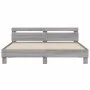 Estructura de cama cabecero y luces LED gris Sonoma 180x200 cm de , Camas y somieres - Ref: Foro24-3207530, Precio: 171,13 €,...