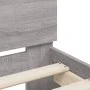 Estructura de cama cabecero y luces LED gris Sonoma 180x200 cm de , Camas y somieres - Ref: Foro24-3207530, Precio: 171,13 €,...