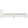 Estructura de cama cabecero y luces LED blanca 160x200 cm de , Camas y somieres - Ref: Foro24-3207532, Precio: 144,41 €, Desc...
