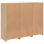 Aparador con luz LED 3 piezas madera de ingeniería roble sonoma de , Aparadores - Ref: Foro24-3209102, Precio: 220,98 €, Desc...