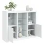 Sideboards with LED lights 3 pieces white engineered wood by , Sideboards - Ref: Foro24-3209121, Price: 234,05 €, Discount: %