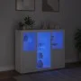 Sideboards with LED lights 3 pieces white engineered wood by , Sideboards - Ref: Foro24-3209121, Price: 234,05 €, Discount: %