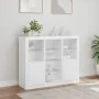 Sideboards with LED lights 3 pieces white engineered wood by , Sideboards - Ref: Foro24-3209121, Price: 234,05 €, Discount: %