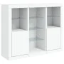 Sideboards with LED lights 3 pieces white engineered wood by , Sideboards - Ref: Foro24-3209121, Price: 234,05 €, Discount: %