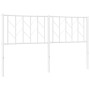 Cabecero de metal blanco 150 cm de , Cabeceros y pies de cama - Ref: Foro24-374520, Precio: 33,55 €, Descuento: %