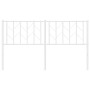 Cabecero de metal blanco 150 cm de , Cabeceros y pies de cama - Ref: Foro24-374520, Precio: 33,55 €, Descuento: %