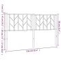 White metal headboard 150 cm by , Headboards and footboards - Ref: Foro24-374520, Price: 33,06 €, Discount: %