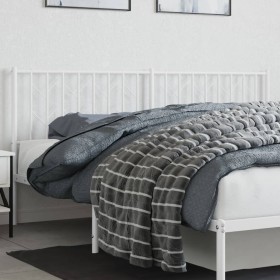 Cabecero de metal blanco 180 cm de , Cabeceros y pies de cama - Ref: Foro24-374522, Precio: 34,04 €, Descuento: %