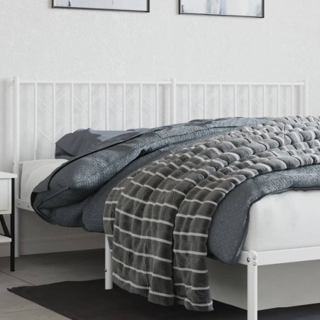 Cabecero de metal blanco 180 cm de , Cabeceros y pies de cama - Ref: Foro24-374522, Precio: 34,04 €, Descuento: %