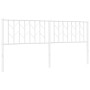 Cabecero de metal blanco 180 cm de , Cabeceros y pies de cama - Ref: Foro24-374522, Precio: 34,04 €, Descuento: %