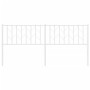 Cabecero de metal blanco 180 cm de , Cabeceros y pies de cama - Ref: Foro24-374522, Precio: 34,04 €, Descuento: %