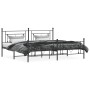 Estructura de cama cabecero y estribo metal negro 193x203 cm de , Camas y somieres - Ref: Foro24-374363, Precio: 135,85 €, De...