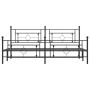 Estructura de cama cabecero y estribo metal negro 193x203 cm de , Camas y somieres - Ref: Foro24-374363, Precio: 135,85 €, De...
