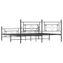 Estructura de cama cabecero y estribo metal negro 193x203 cm de , Camas y somieres - Ref: Foro24-374363, Precio: 135,85 €, De...