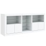 Aparador con luces LED blanco 162x37x67 cm de , Aparadores - Ref: Foro24-3209030, Precio: 225,42 €, Descuento: %