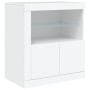 Aparador con luces LED blanco 162x37x67 cm de , Aparadores - Ref: Foro24-3209030, Precio: 225,42 €, Descuento: %