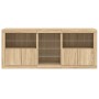 Aparador con luces LED roble Sonoma 162x37x67 cm de , Aparadores - Ref: Foro24-3209032, Precio: 194,56 €, Descuento: %