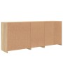 Aparador con luces LED roble Sonoma 162x37x67 cm de , Aparadores - Ref: Foro24-3209032, Precio: 194,56 €, Descuento: %