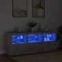 Betongraues Sideboard mit LED-Leuchten 181,5 x 37 x 67 cm von , Sideboards - Ref: Foro24-3209005, Preis: 200,17 €, Rabatt: %