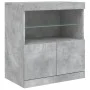 Betongraues Sideboard mit LED-Leuchten 181,5 x 37 x 67 cm von , Sideboards - Ref: Foro24-3209005, Preis: 200,17 €, Rabatt: %