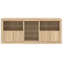 Aparador con luces LED roble Sonoma 181,5x37x67 cm de , Aparadores - Ref: Foro24-3209039, Precio: 202,60 €, Descuento: %