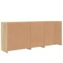 Aparador con luces LED roble Sonoma 181,5x37x67 cm de , Aparadores - Ref: Foro24-3209039, Precio: 197,02 €, Descuento: %