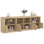 Sideboard mit LED-Leuchten Sonoma-Eiche 202x37x67 cm von , Sideboards - Ref: Foro24-3209011, Preis: 205,18 €, Rabatt: %