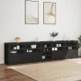 Sideboard with LED lights black 283x37x67 cm by , Sideboards - Ref: Foro24-3209024, Price: 347,29 €, Discount: %
