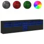 Sideboard with LED lights black 283x37x67 cm by , Sideboards - Ref: Foro24-3209024, Price: 347,29 €, Discount: %