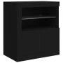 Sideboard with LED lights black 283x37x67 cm by , Sideboards - Ref: Foro24-3209024, Price: 347,29 €, Discount: %