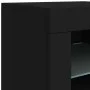Sideboard with LED lights black 283x37x67 cm by , Sideboards - Ref: Foro24-3209024, Price: 347,29 €, Discount: %