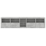 Aparador con luces LED gris hormigón 283x37x67 cm de , Aparadores - Ref: Foro24-3209026, Precio: 324,09 €, Descuento: %