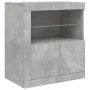 Betongraues Sideboard mit LED-Leuchten 283x37x67 cm von , Sideboards - Ref: Foro24-3209026, Preis: 316,05 €, Rabatt: %