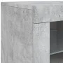 Betongraues Sideboard mit LED-Leuchten 283x37x67 cm von , Sideboards - Ref: Foro24-3209026, Preis: 316,05 €, Rabatt: %