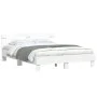 Estructura de cama con cabecero y luces LED blanco 150x200 cm de , Camas y somieres - Ref: Foro24-3207539, Precio: 139,11 €, ...